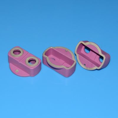 Energy Application Alumina Ceramic Insulator Parts Pink High Mechanical Strength