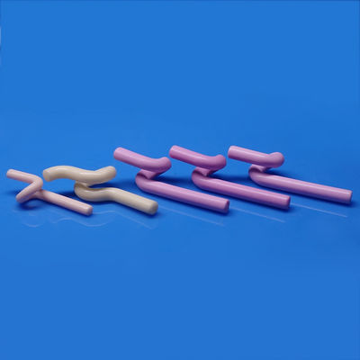 Al2O3 Alumina Ceramic Wire Guides , Ceramic Pigtail For Spinning Machinery